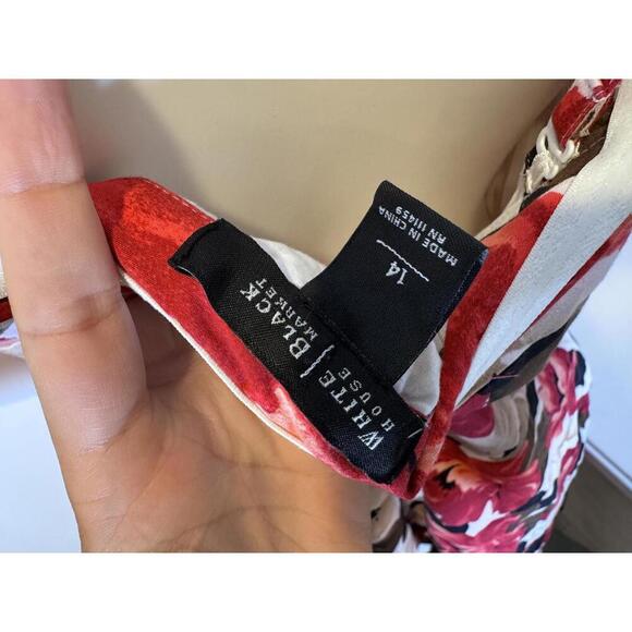 Elegant Floral Print Midi Dress by White House Black Market - Picture 3 of 3